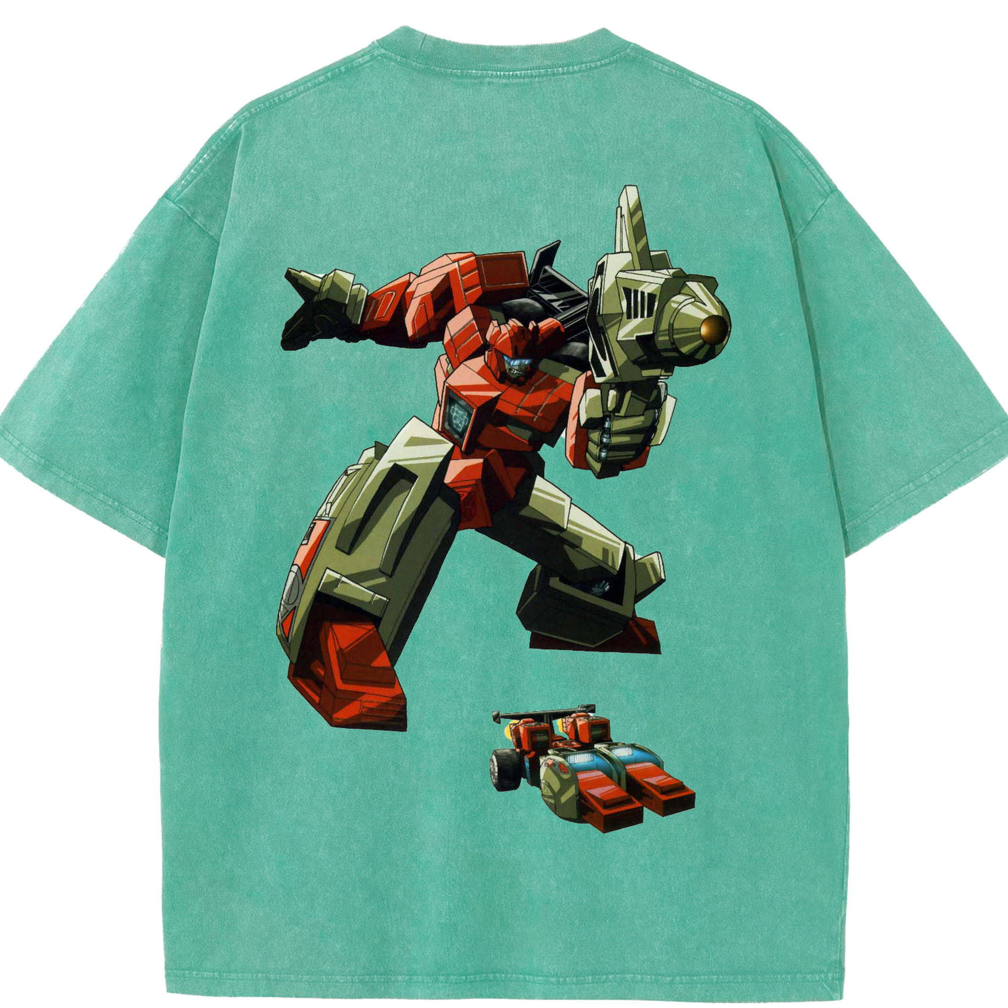 （画像用）  綿100% ヴィンテージ風 半袖Tシャツ（背面プリント）